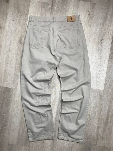 ysl mens chinos|YSL fleece pants.